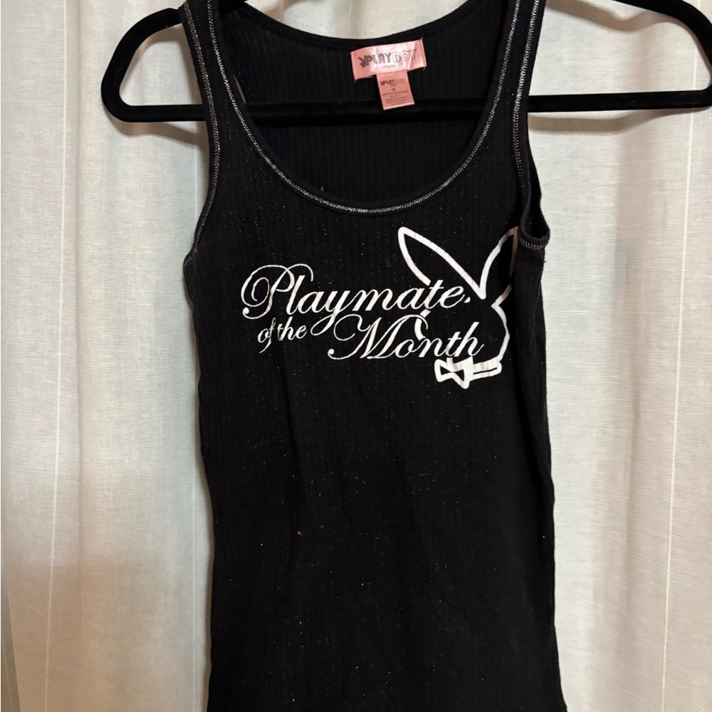 Playboy Black Tank Top